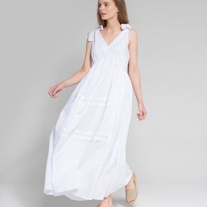 White cotton maxi dress